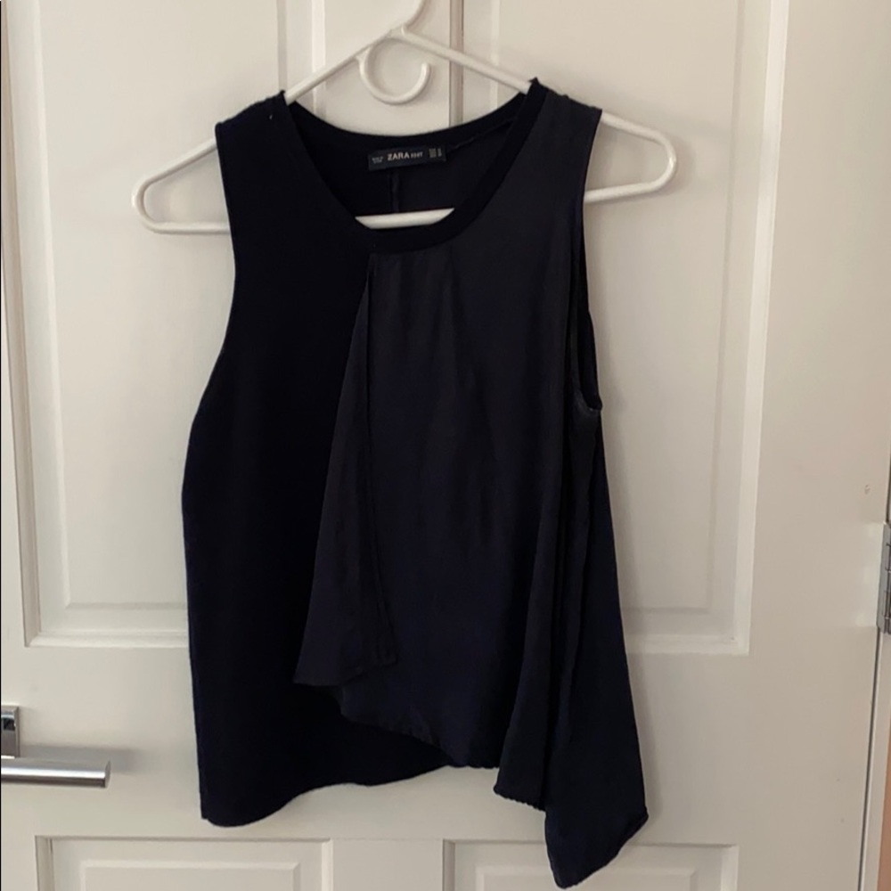 Elegant blue tank top